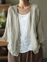 Oversize A Line Comfy Flowy Woven Cardigan