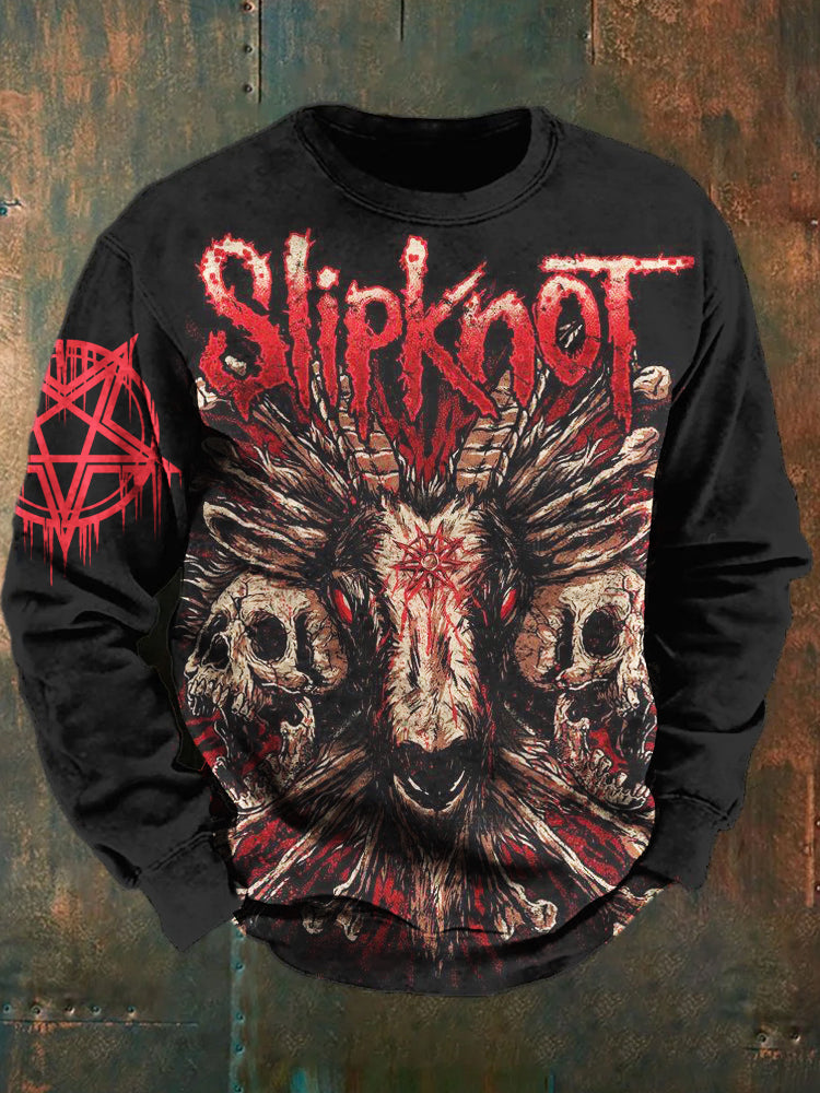 Black Metal Band Men's Casual Sweatshirt
