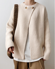 Women Retro Loose Knit Sweater
