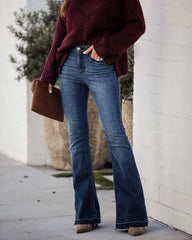 Women's Slim fit slim trousers micro flared jeans