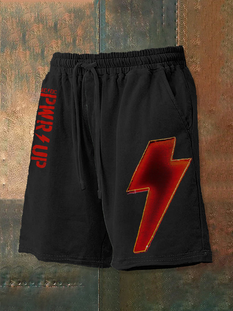 Men's Rock Band Inspired Print Casual Shorts