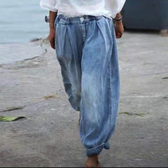 Women's Elastic waist harem loose casual all-match pants