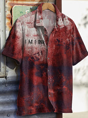 Halloween I'm Good Blood Art Short Sleeve Shirt