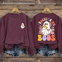 Halloween Teacher Long Sleeve Casual Sweatshirt