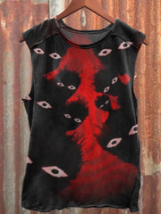 Men's Halloween Walking Dead Watching You Print Vest