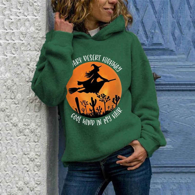 Women's On A Dark Desert Highway Cool Wind In My Hair Casual Hoodie