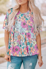Women's Flowy Short Sleeve Top
