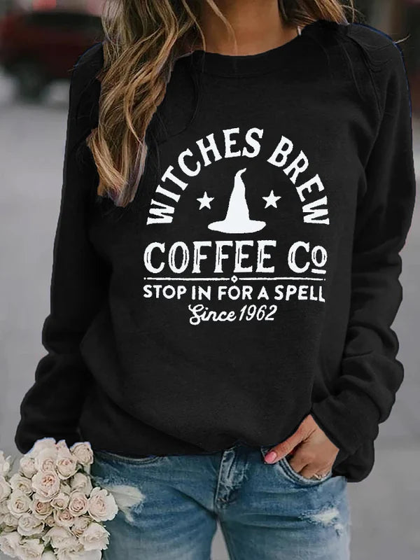 Letter Print Long Sleeve Sweatshirt