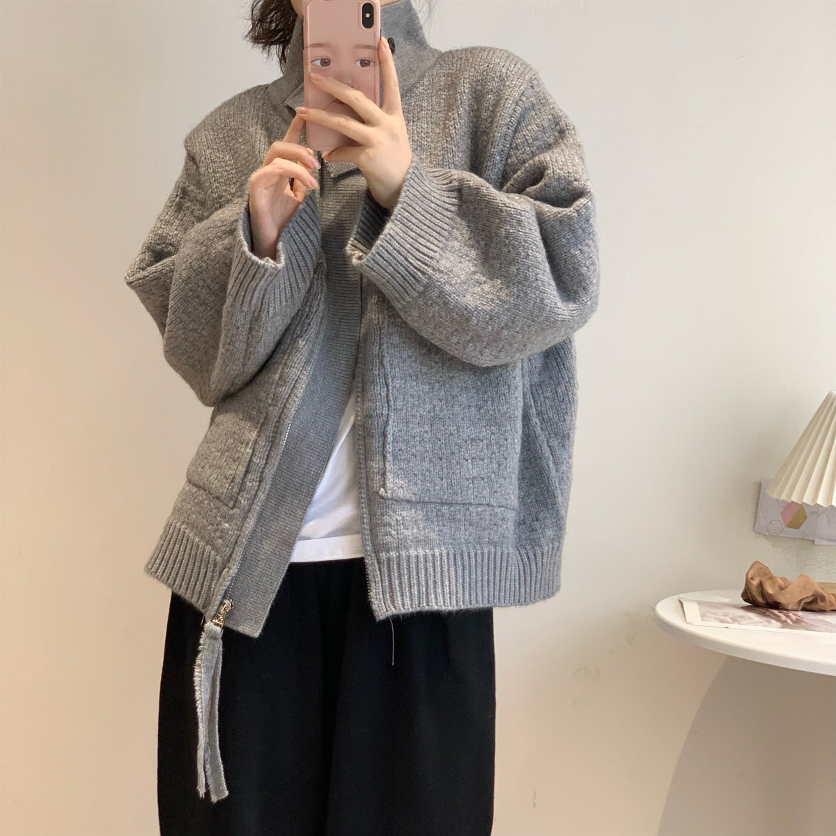 Niche Design New Loose Cozy Cardigan