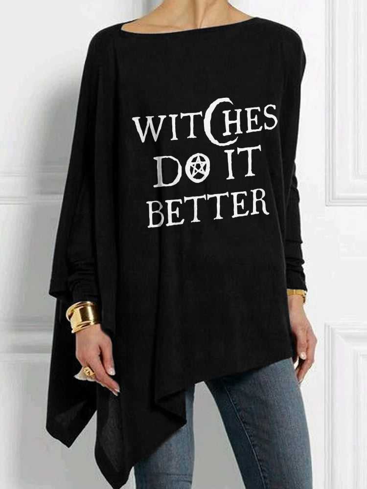 Witches Do It Better Bat Sleeve T Shirt