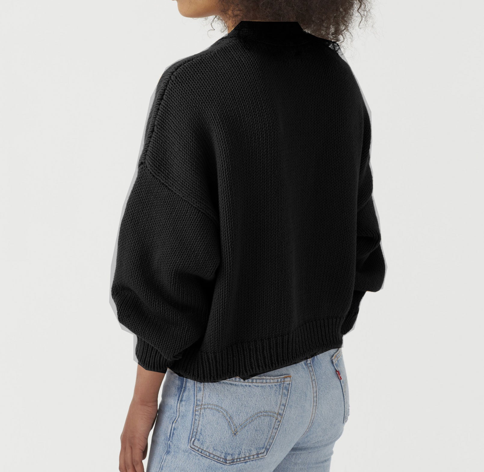 Single-Breasted V-Neck Pocket Knit Cardigan
