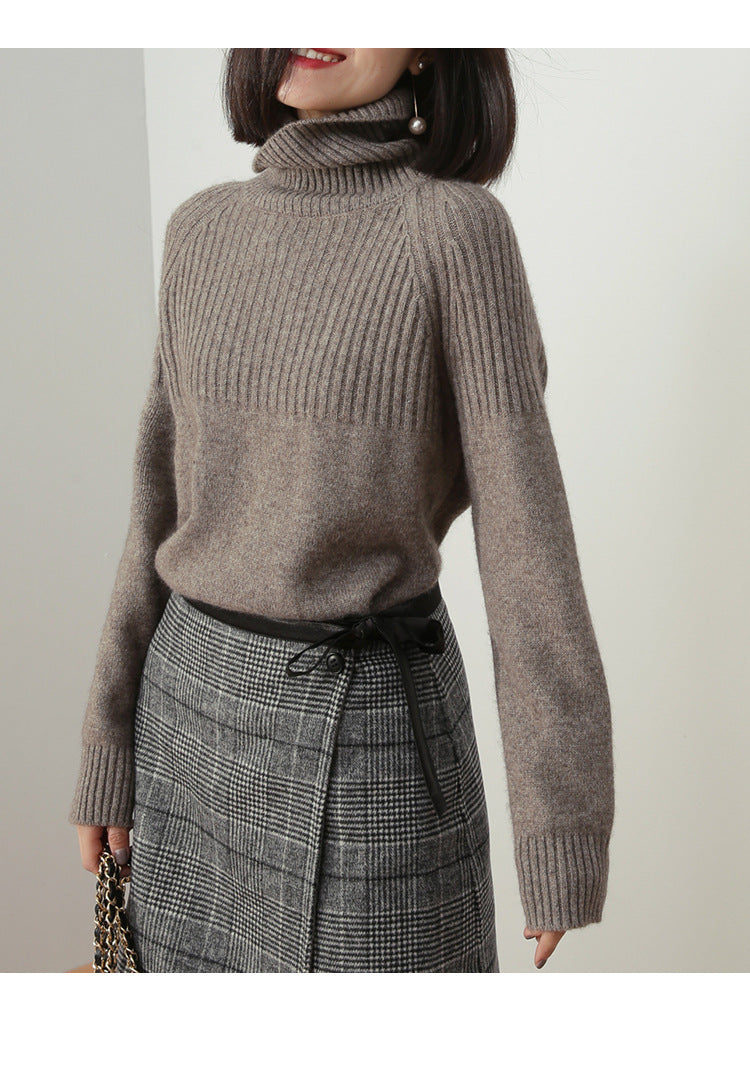 Turtleneck Retro Loose Pullover Sweater