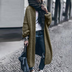 Fashion Loose Mid-length Sweater Cardigan