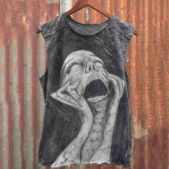 Men's Tortured Souls Halloween Print Vest
