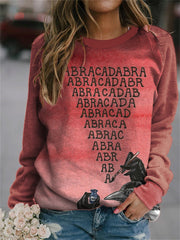 Halloween Abracadabra Gradient Sweatshirt