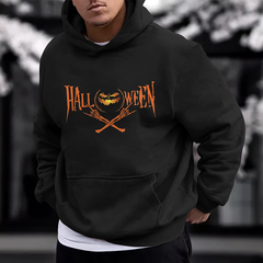 Men's Halloween Pumpkin Loose Hoodie