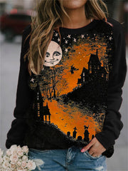 Halloween Mystical Night Vintage Art Sweatshirt