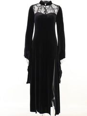 Halloween Gothic Lace Stitching Sexy Dress