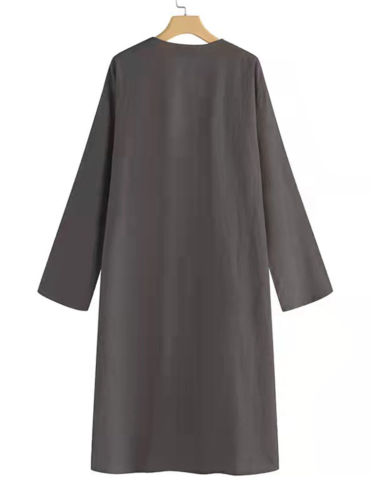 Comfy Trench Coat With Pockets