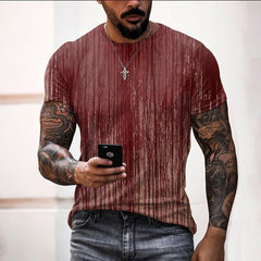 Men's Halloween Bloody Print Casual T-Shirt