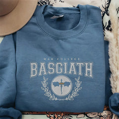 Romantic Fantasy War College Dragon Embroidered Sweatshirt