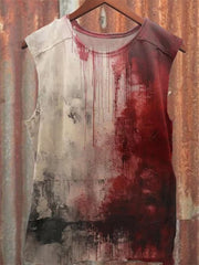 Strange Blood Dark Horror Gothic Halloween Vintage Art Print Tank Top