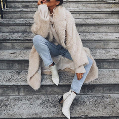 Fashionable Warm Solid Color Jacket