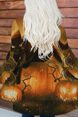 Casual Cat Jack-O-Lantern Cardigan
