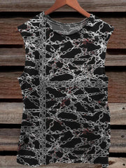 Bloody Metal Chains Pattern Men's Tank Top