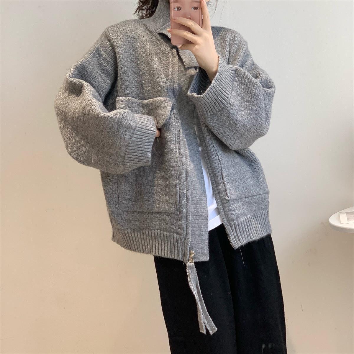 Niche Design New Loose Cozy Cardigan