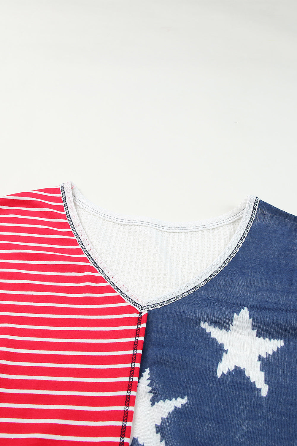 Women's Stripes Knit Short Sleeves Top