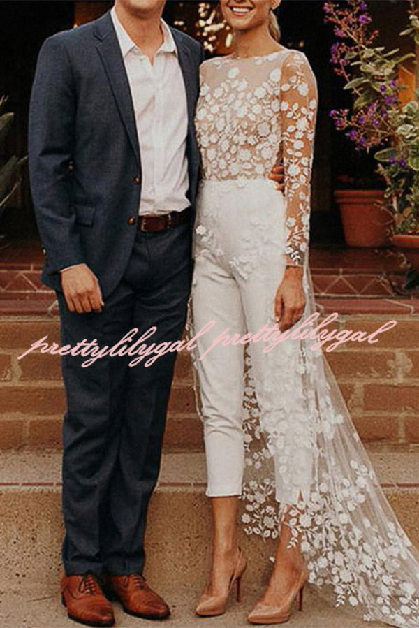 White Wedding Jumpsuit