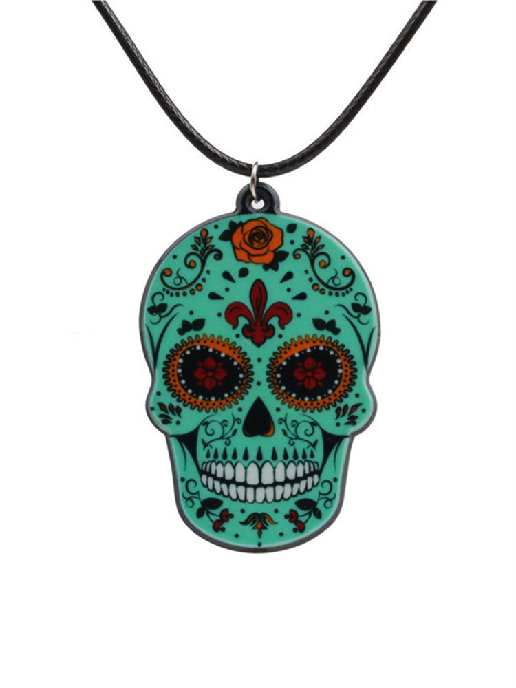 Day Of The Dead Sugar Skull Necklace