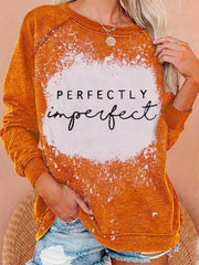 Fashion Tie Dye Perfecty Print Crew Neck Long Sleeve Sweatshirt