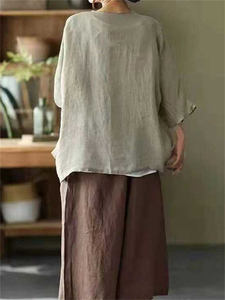 Oversize A Line Comfy Flowy Woven Cardigan