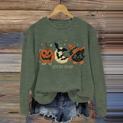Halloween Let's Get Spooky Crew Neck Sweatshirt