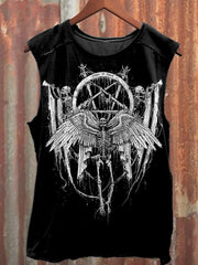Black Metal Art  Print Vintage Tank Top