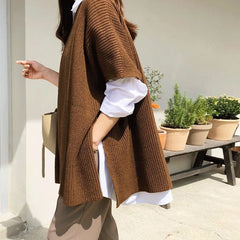 Autumn winter vest cape casual sweater