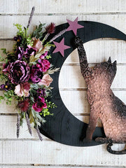 Halloween Cat Wreath Decoration