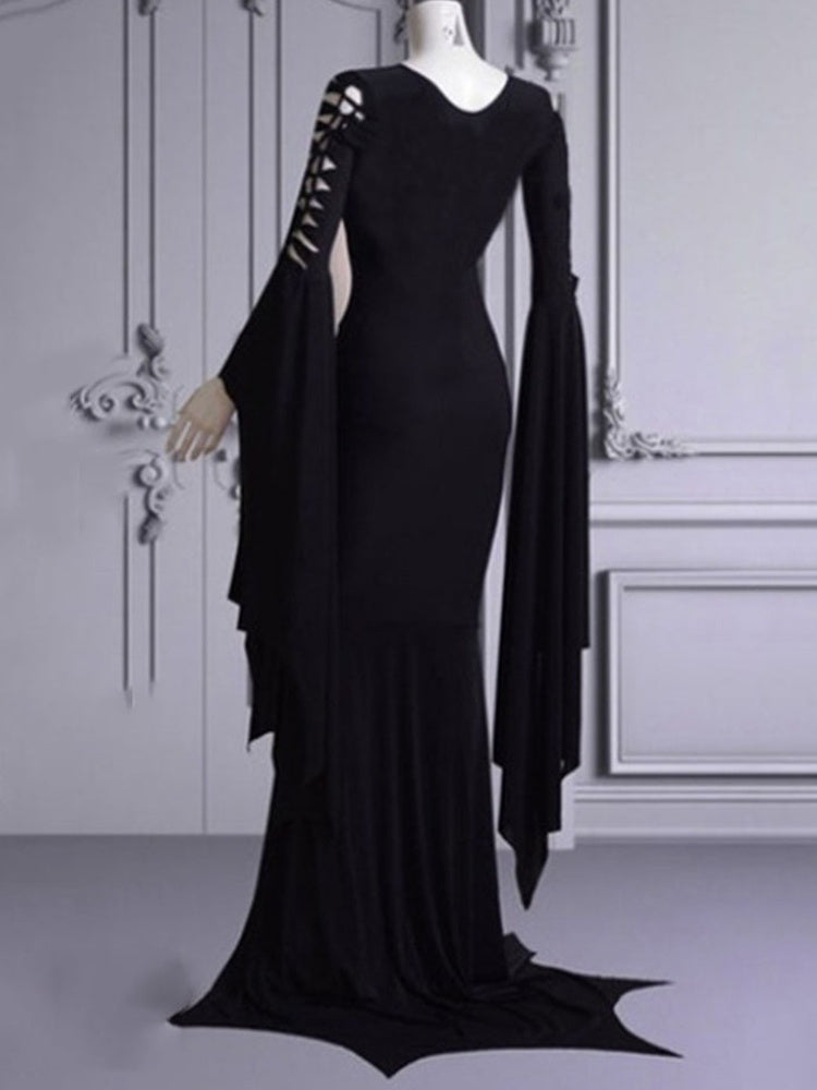 Halloween Gothic V-Neck Sexy Dress