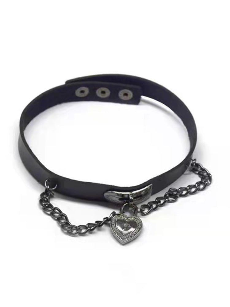 Gothic Vintage Leather Necklace