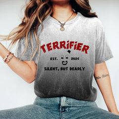 Halloween Horror Movie 2024 Terrifier Clown Inspired Gradient T Shirt