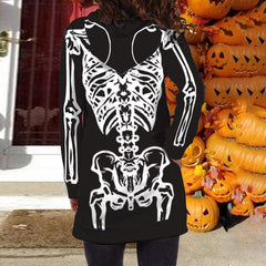 Halloween Hooded Skull Sweatshirt