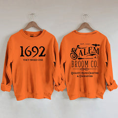 Salem Broom Co Halloween Sweatshirt