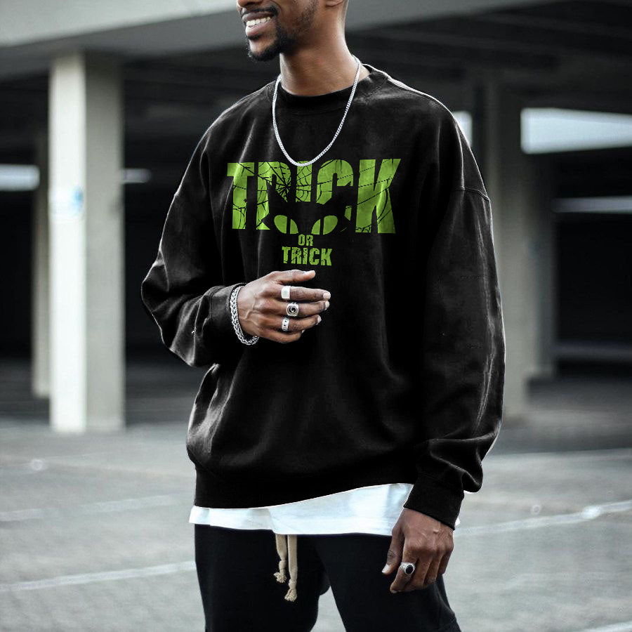 Trick Or Treat Cat Crewneck Sweatshirt