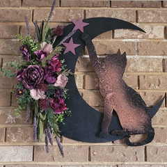 Halloween Cat Wreath Decoration