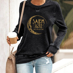Halloween Salem 1692 They Missed One Print Casual Sweatshirt