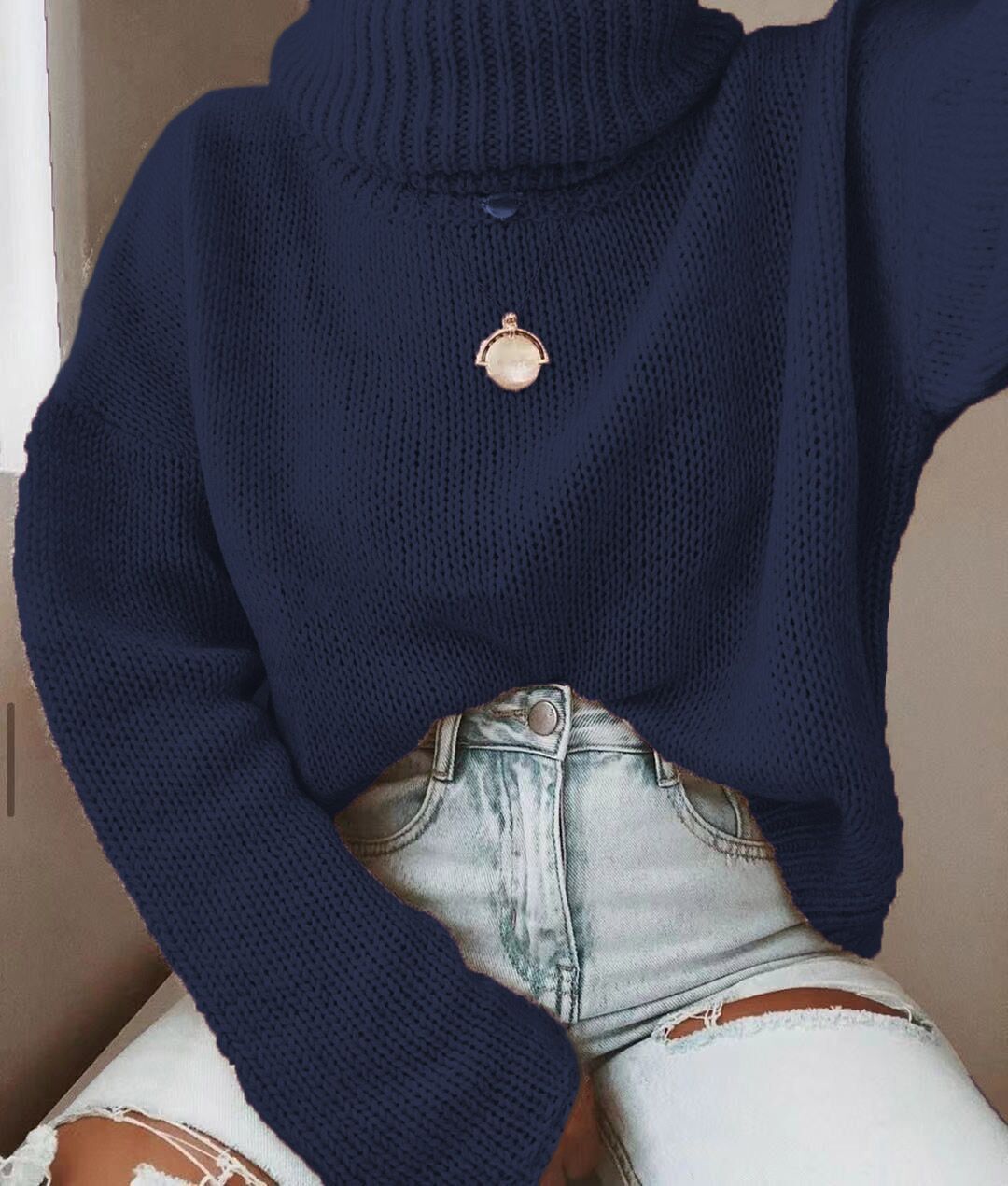 Turtleneck Jumper Woman