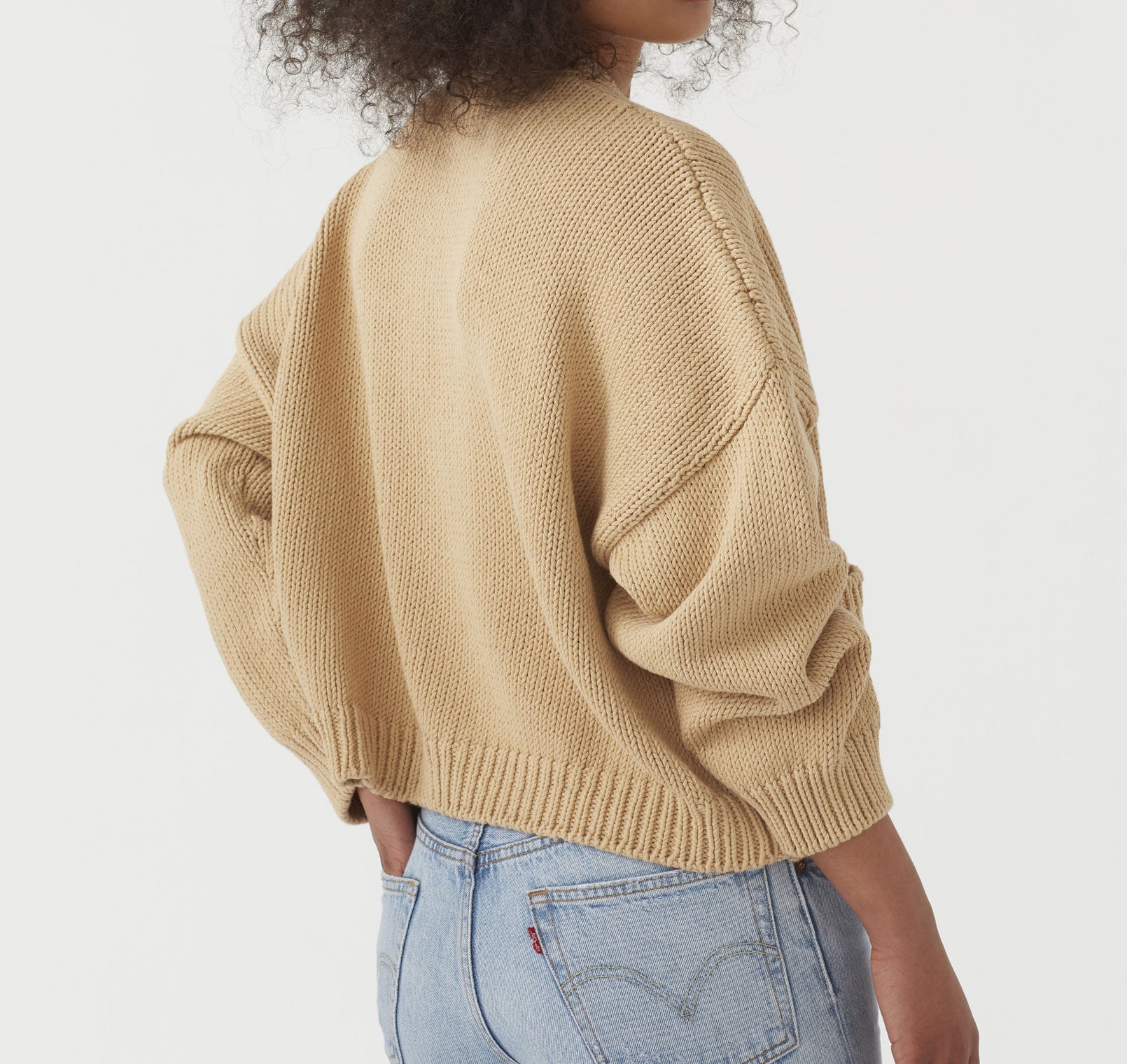 Single-Breasted V-Neck Pocket Knit Cardigan