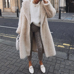 Fashionable Warm Solid Color Jacket